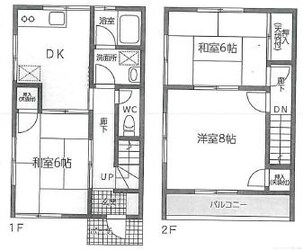 ヴィラオザカの物件間取画像